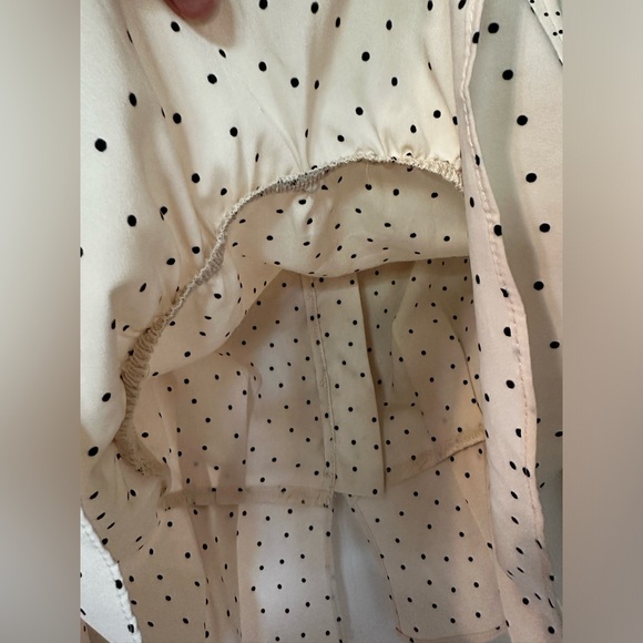 Dress Forum Los Angeles Polka Dotted Button Up Long Sleeve - Picture 2 of 8